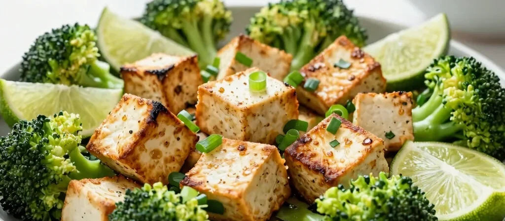 Sheet-Pan Tofu with Broccoli and Lime